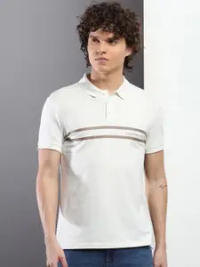 Calvin Klein Jeans Striped Polo Collar Slim Fit T-shirt