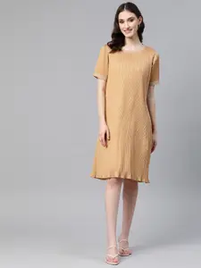 Cottinfab Satin A-Line Dress