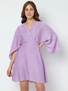 Vero Moda V-Neck Flared Sleeves Dress