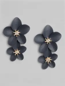 Forever New Gold-Plated Floral Drop Earrings