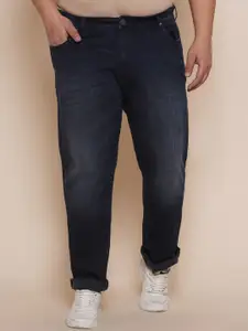 John Pride Men Plus Size Mid-Rise Light Fade Stretchable Jeans