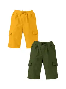 KiddoPanti Pack Of 2 Boys Cargo Shorts