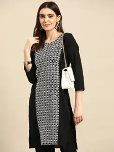 Anouk Floral Embroidered Thread Work Kurta