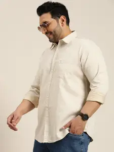 Sztori Men Plus Size Solid Casual Shirt