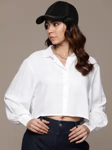 The Roadster Lifestyle Co. Puff Sleeves Casual Shirt