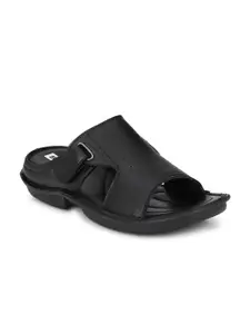 BUCIK Men Textured Comfort Sandals