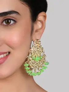 Fida Gold-Plated Crescent Shaped Chandbalis Earrings