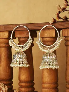 Fida Gold-Plated Dome Shaped Jhumkas Earrings