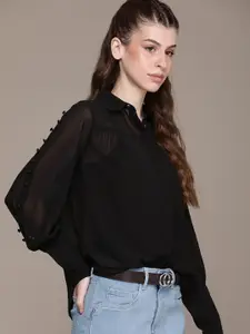 The Roadster Lifestyle Co. Sheer Casual Shirt