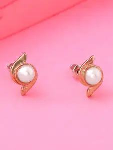 Estele Gold-Plated Contemporary Studs Earrings