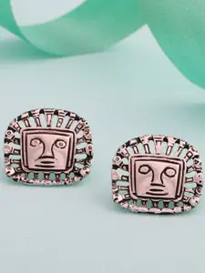 Estele Rhodium-Plated Classic Studs Earrings