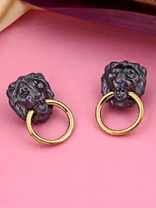 Estele Gold-Plated Contemporary Drop Earrings