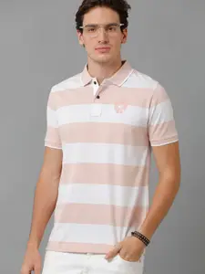 Classic Polo Striped Polo Collar Slim Fit Cotton T-shirt
