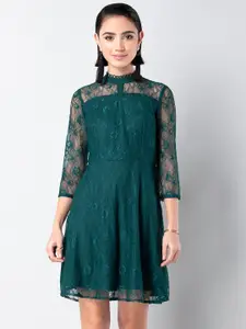 FabAlley High Neck Lace Dress