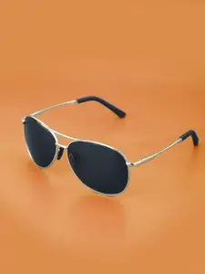 Carlton London Premium Men Polarised & UV Protected Lens Aviator Sunglasses - CLSM103