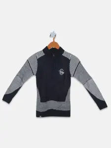 Monte Carlo Boys Colourblocked Acrylic Pullover