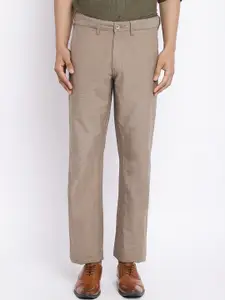 Fabindia Men Mid-Rise Cotton Trousers