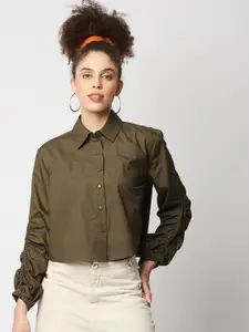 Remanika Comfort Slit Sleeves Pure Cotton Casual Shirt