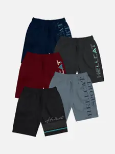 HELLCAT Boys Black Sports Shorts