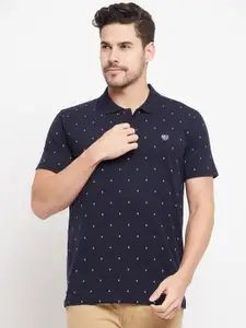 Duke Conversational Printed Polo Collar Cotton Slim Fit T-shirt