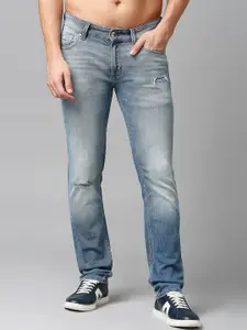 SPYKAR Men Cotton Mildly Distressed Heavy Fade Stretchable Jeans