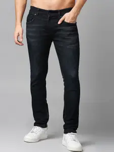 SPYKAR Men Slim Fit Low-Rise Low Distress Light Fade Stretchable Cotton Jeans