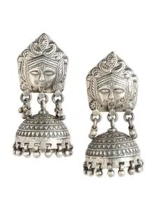 ahilya 92.5 Sterling Silver Contemporary Jhumkas Earrings