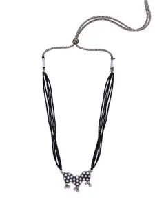 ahilya 92.5 Sterling Silver Beaded Necklace