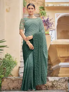 ODETTE Sequined Embroidered Saree