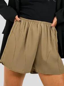 Boohoo Women High Waist Regular Shorts