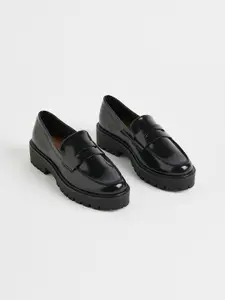 H&M Women Chunky Buckle-Detail Loafers