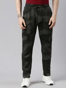Proline Men Camouflage Printed Mid-Rise Track Pants