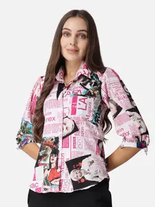 SCORPIUS Typography Printed Classic Fit Casual Shirt