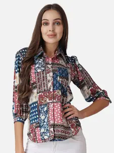 SCORPIUS Ethnic Motifs Printed Casual Shirt