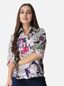 SCORPIUS Typography Printed Casual Shirt