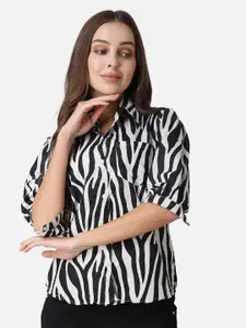 SCORPIUS Abstract Printed Casual Shirt