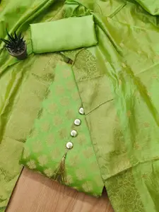 KALINI Floral Woven Design Unstitched Dress Material