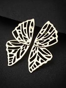 VOGUE PANASH Gold-Plated Contemporary Drop Earrings