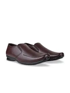 HikBi Men Leather Formal Slip-On Shoes