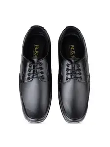 HikBi Men Round-Toe Anti-Skid Leather Formal Derbys