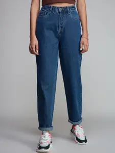 20Dresses Women Mom-Fit High-Rise Pure Cotton Jeans