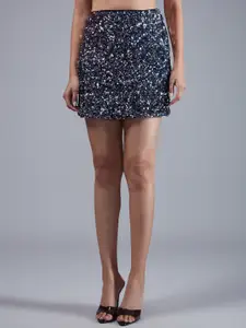 20Dresses Women Sequin Embellished Mini-Length A-line Skirt