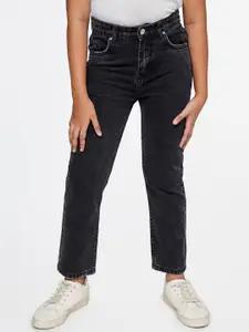 AND Girls Mid-Rise Pure Cotton Jeans