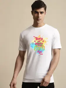 Miaz Lifestyle Men Typography Printed Cotton T-shirt
