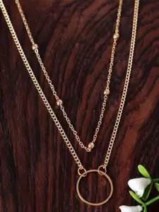 AQUASTREET Gold-Toned Gold-Plated Layered Necklace
