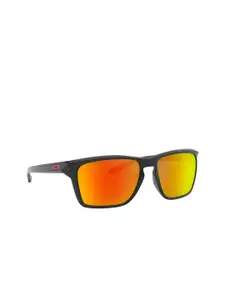 OAKLEY Men Rectangle Sunglasses with Polarised Lens 888392454942