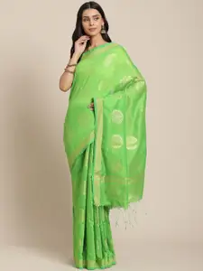 Laa Calcutta Ethnic Motifs Woven Design Zari Silk Cotton Saree
