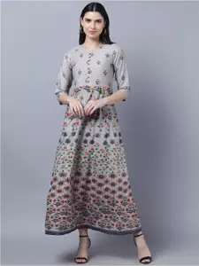 Myshka Multicoloured Floral Maxi Dress
