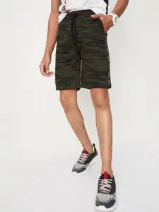 max Boys Camouflage Printed Pure Cotton Shorts