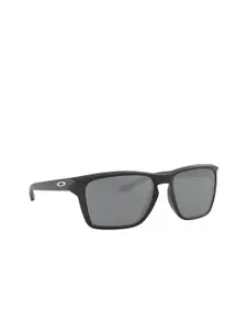 OAKLEY Full Rim Rectangle Sunglasses with UV Protected Lens 888392454928